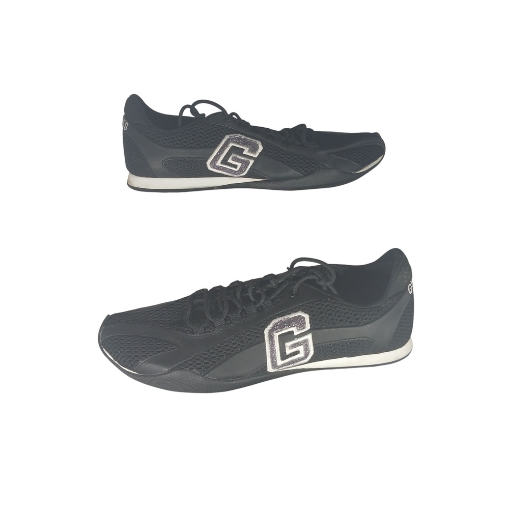 Guess Glory Mens Black Mesh G Logo Low Top Athletic Sneakers Size 9 GLORY‎